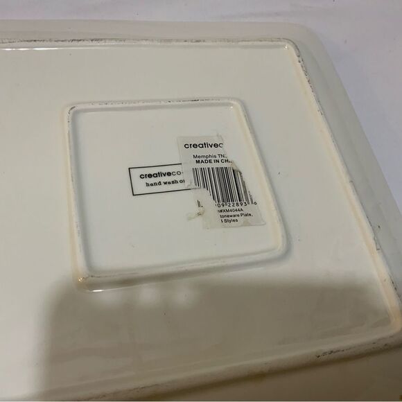 Creative Co-Op Jingle bells Stoneware plate - Picture 4 of 8